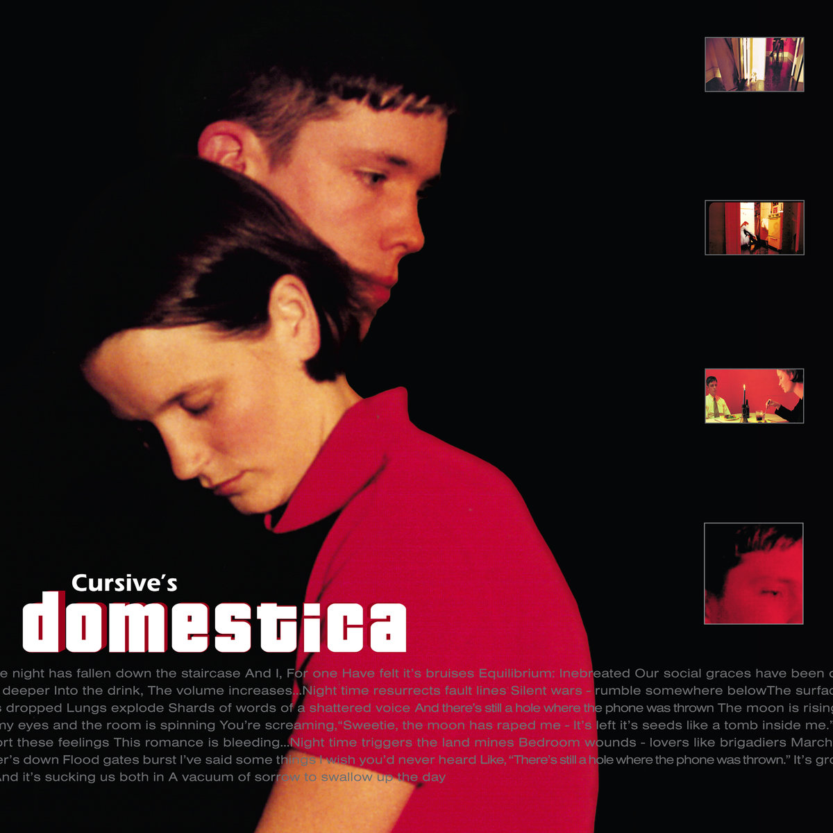 Cursive's Domestica Album Cover on Timed/Edition